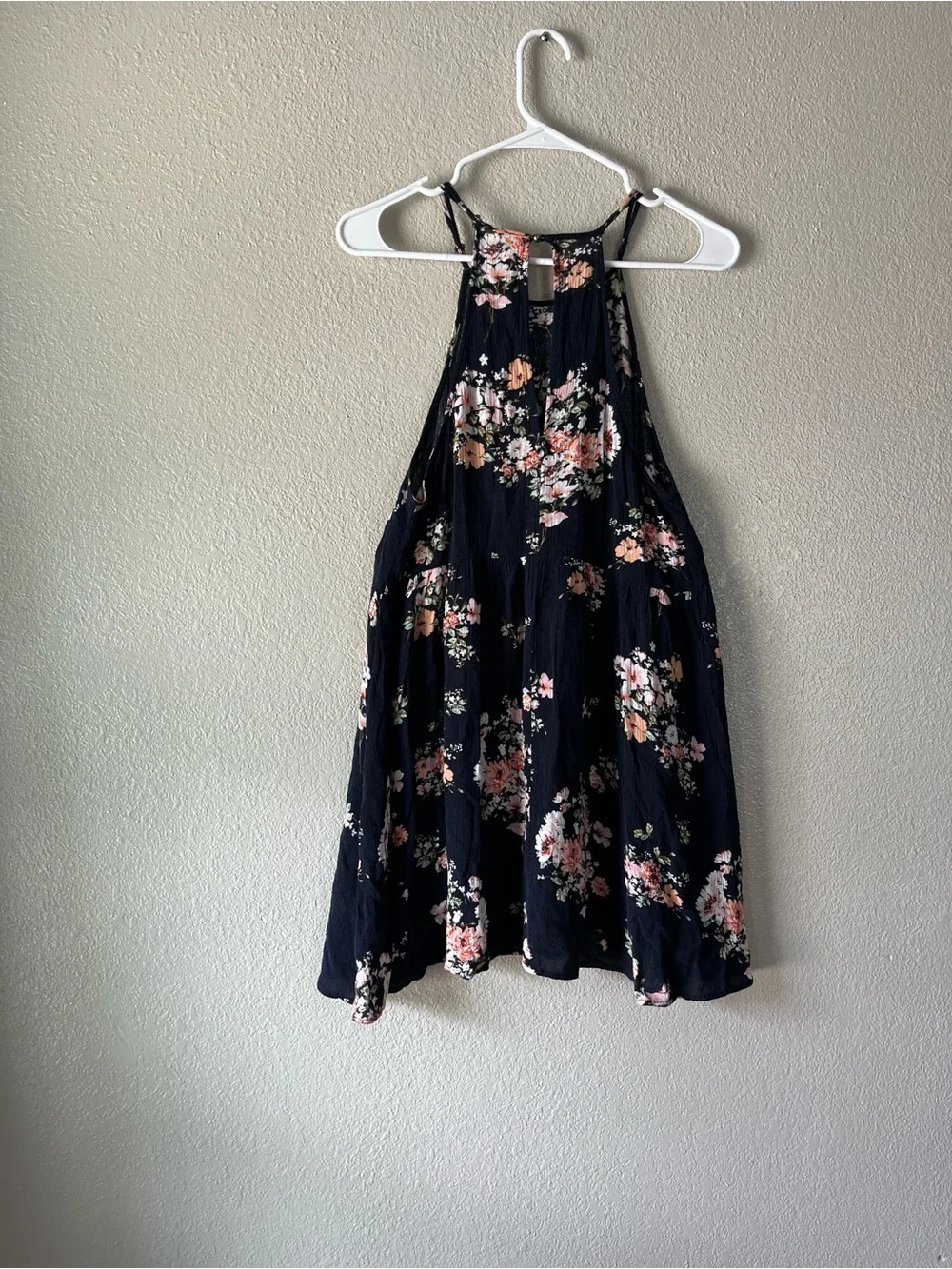 BE COOL Floral Black A-Line Skirt with Pink Accent